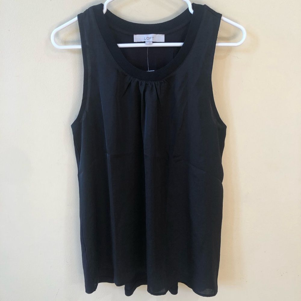 LOFT Black Sleeveless Top